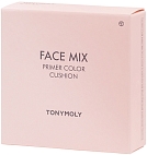 Tony Moly~Персиковый праймер-кушон~Face Mix Primer Color Cushion Peach Pink #03 SPF50+ PA ++++